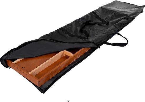 Sjoelbakhoes - Zwart - 202 cm - Voor het opbergen van je sjoelbak - Draagtas - Draagzak